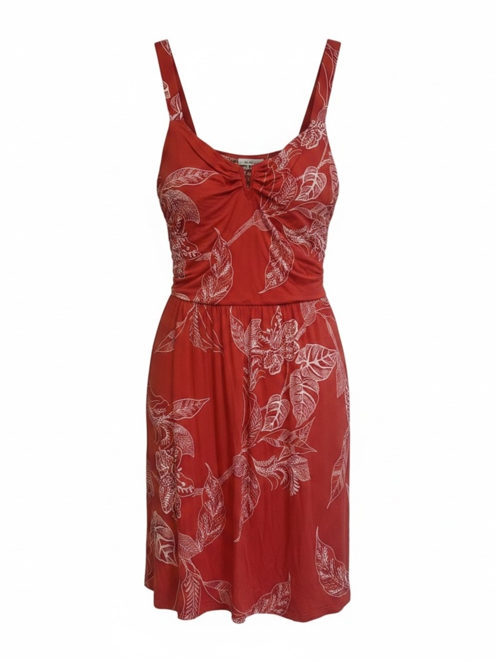 Soft Jersey Summer Floral V-Wire Short Bra Dress - Bali Batik Feeling Poppy